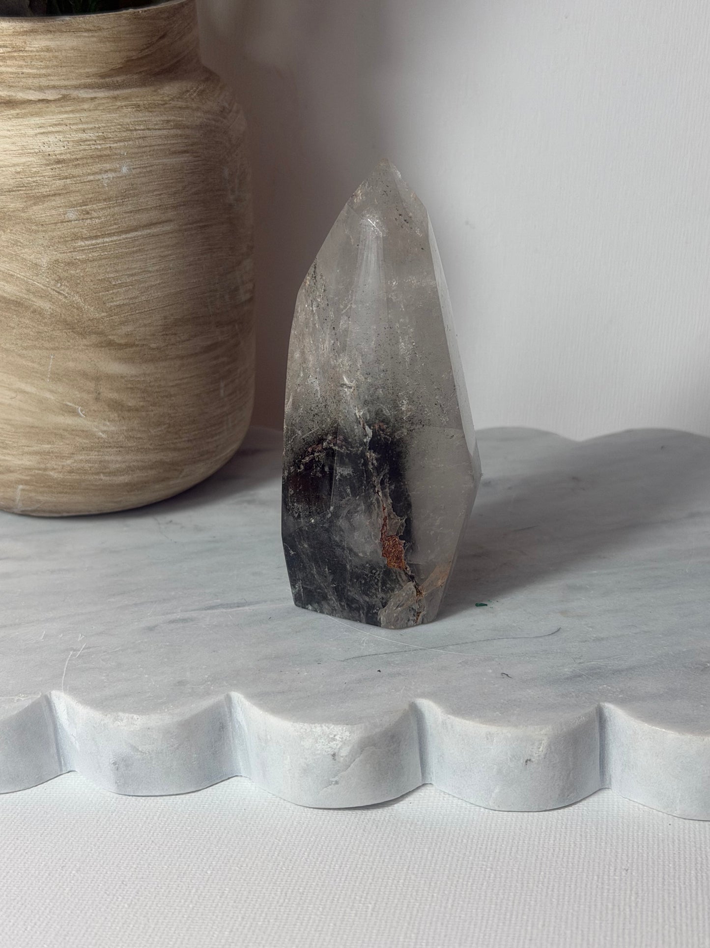 Clear Quartz with Garden Inclusion