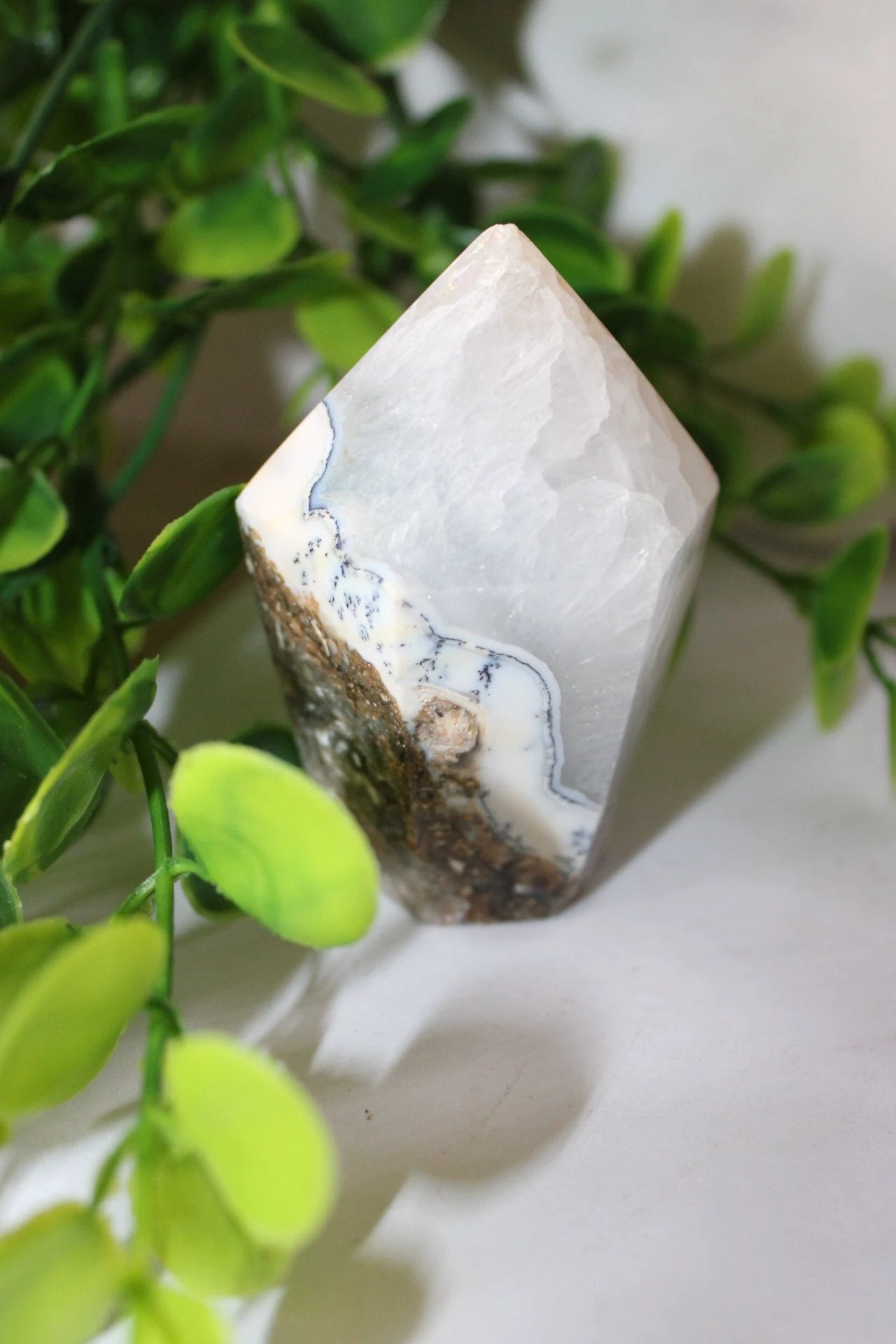 Imperfect Orb Moss Agate Cupcake by Heartstone Sanctuary