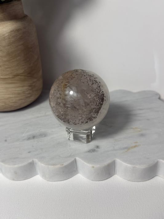 White Fluorite Sphere