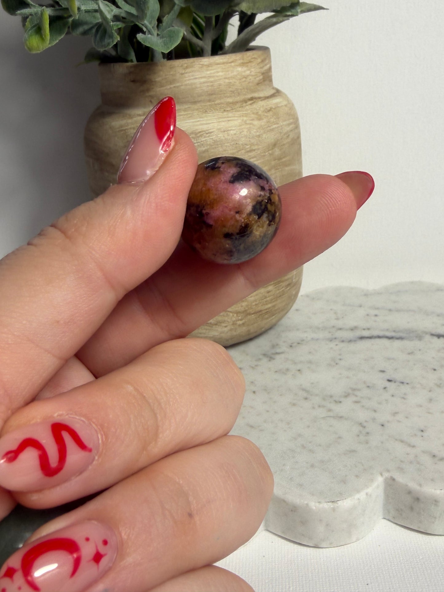 Rhodonite Sphere