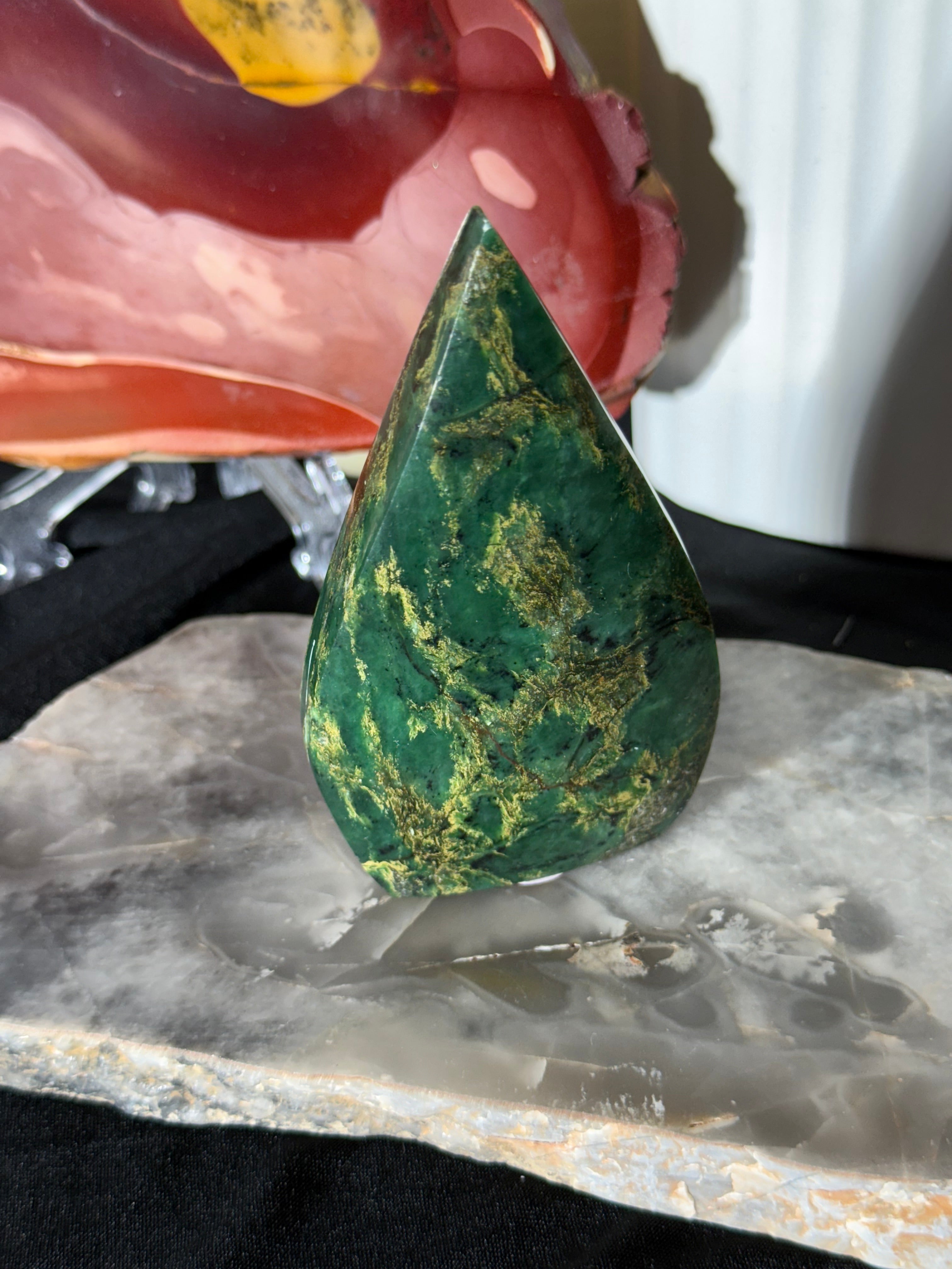Green Mica Teardrop - 54