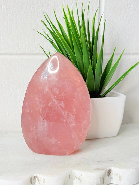 Rose Quartz Freeform - 378g - 11cm by Heartstone Sanctuary