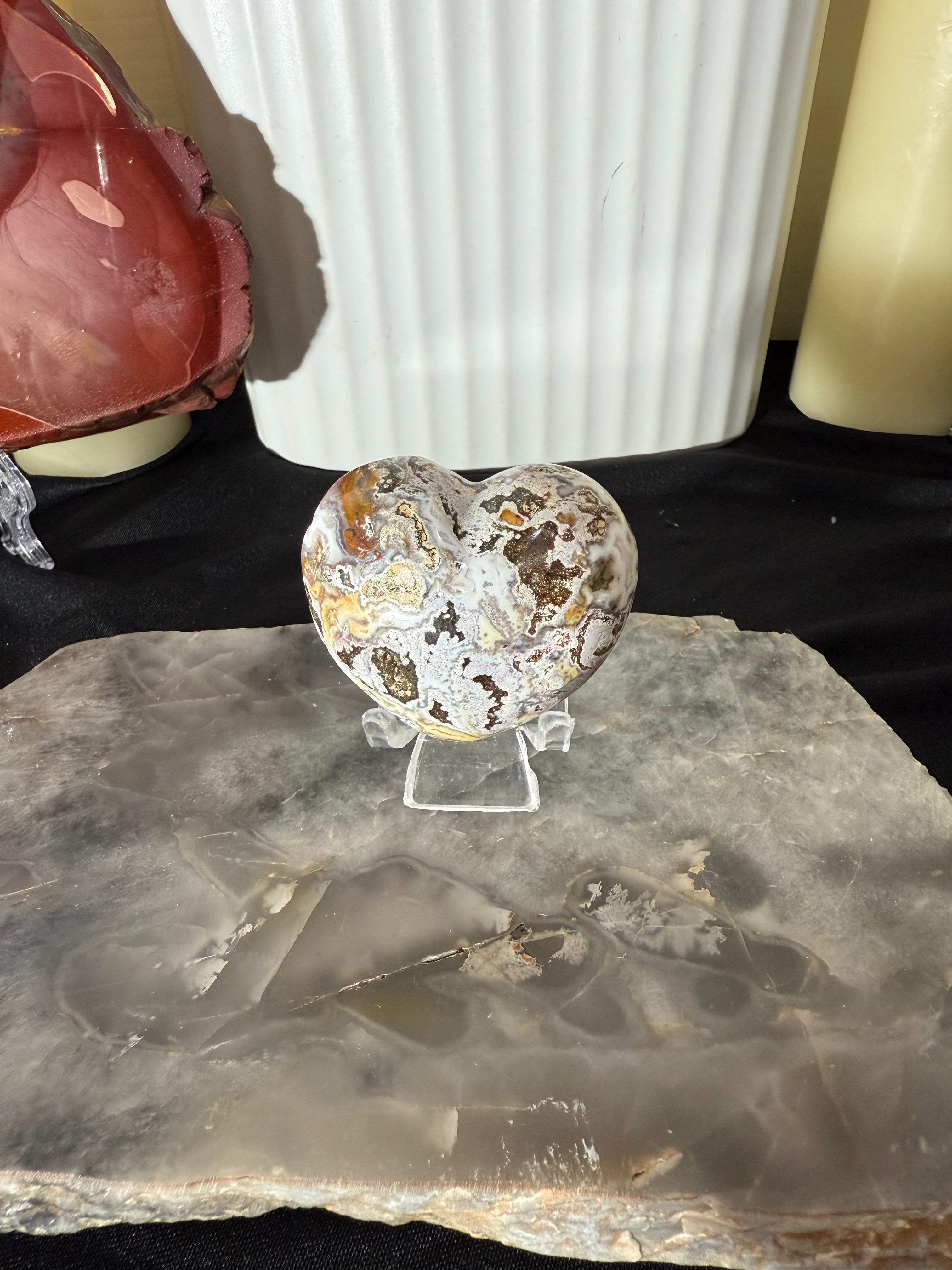 Ocean Jasper Heart - 11C