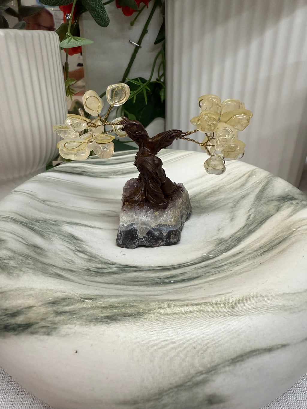 Clear Quartz & Amethyst Gem Tree