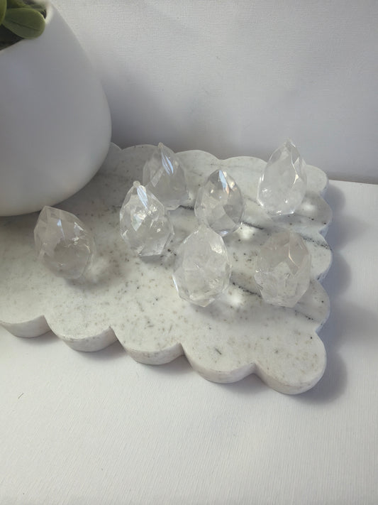Clear Quartz Flames