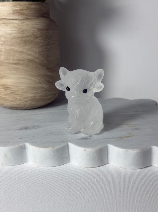 Clear Quartz Cow
