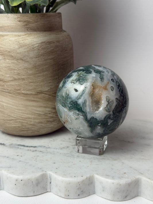 Moss Agate Sphere