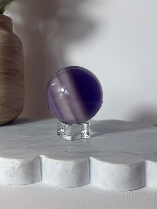 Purple Fluorite Sphere High Quality
