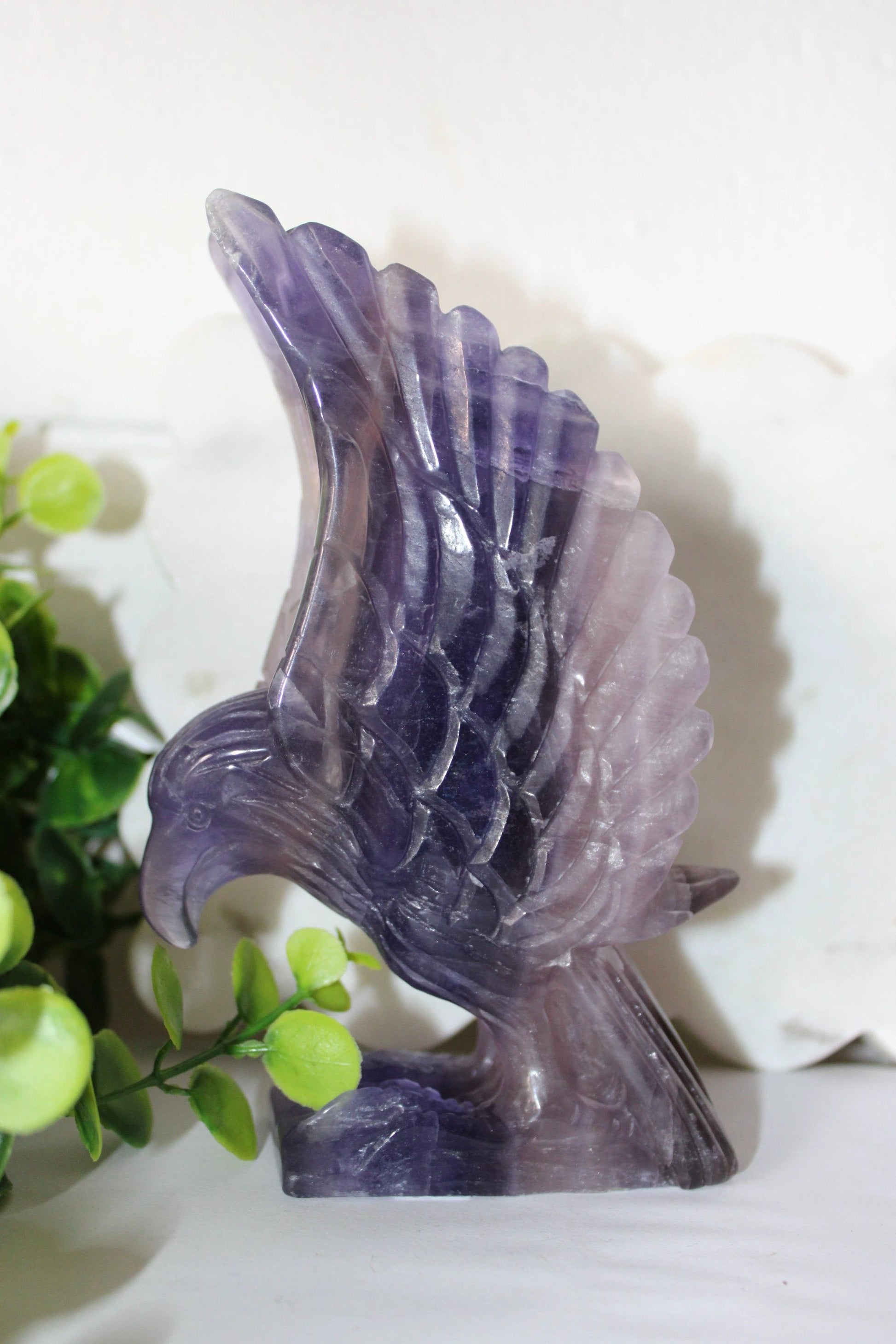 Fluorite Eagle Statement by Heartstone Sanctuary