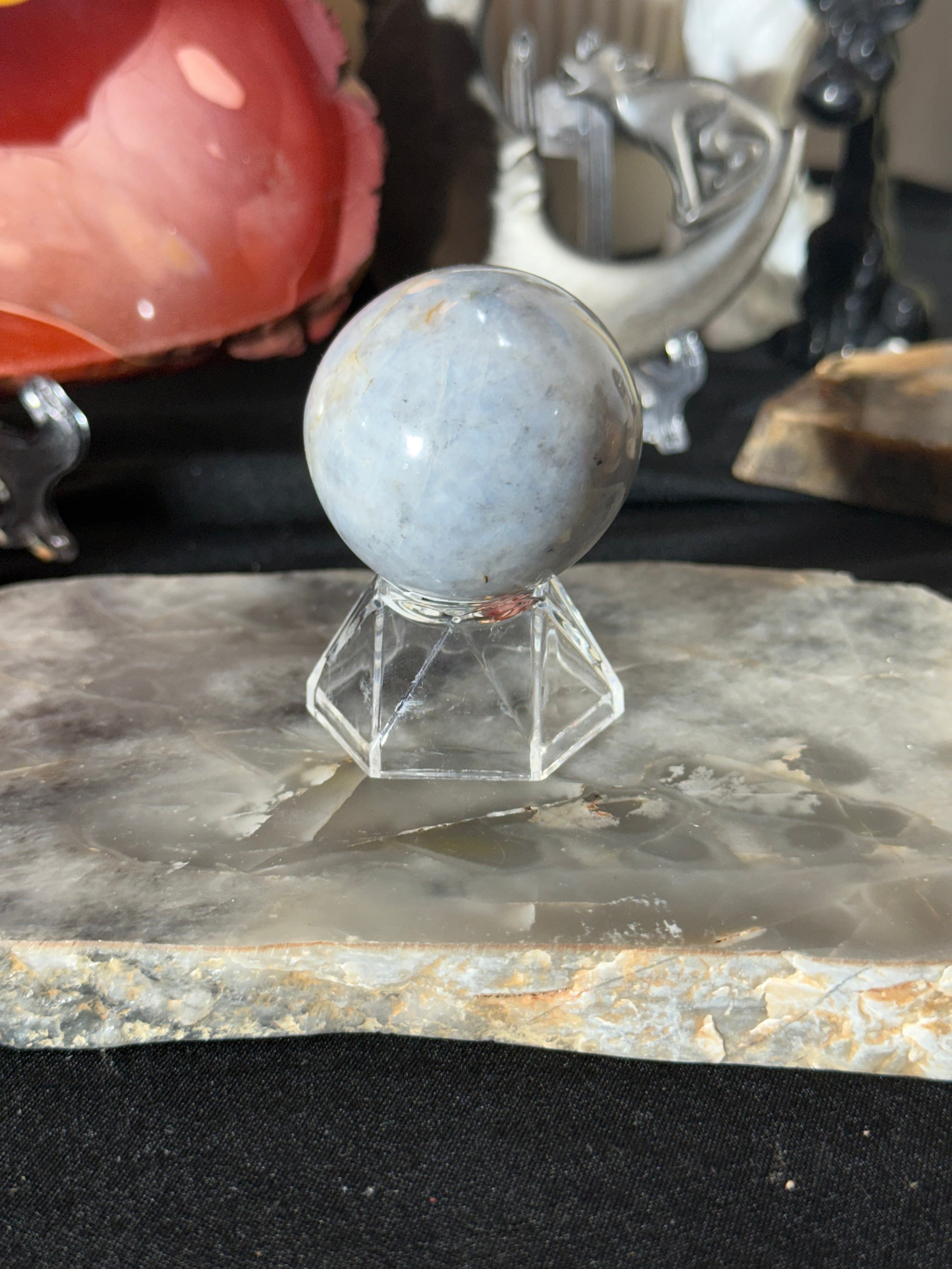 Blue Quartz Sphere - 28A