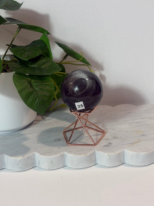 Silver Sheen Sphere