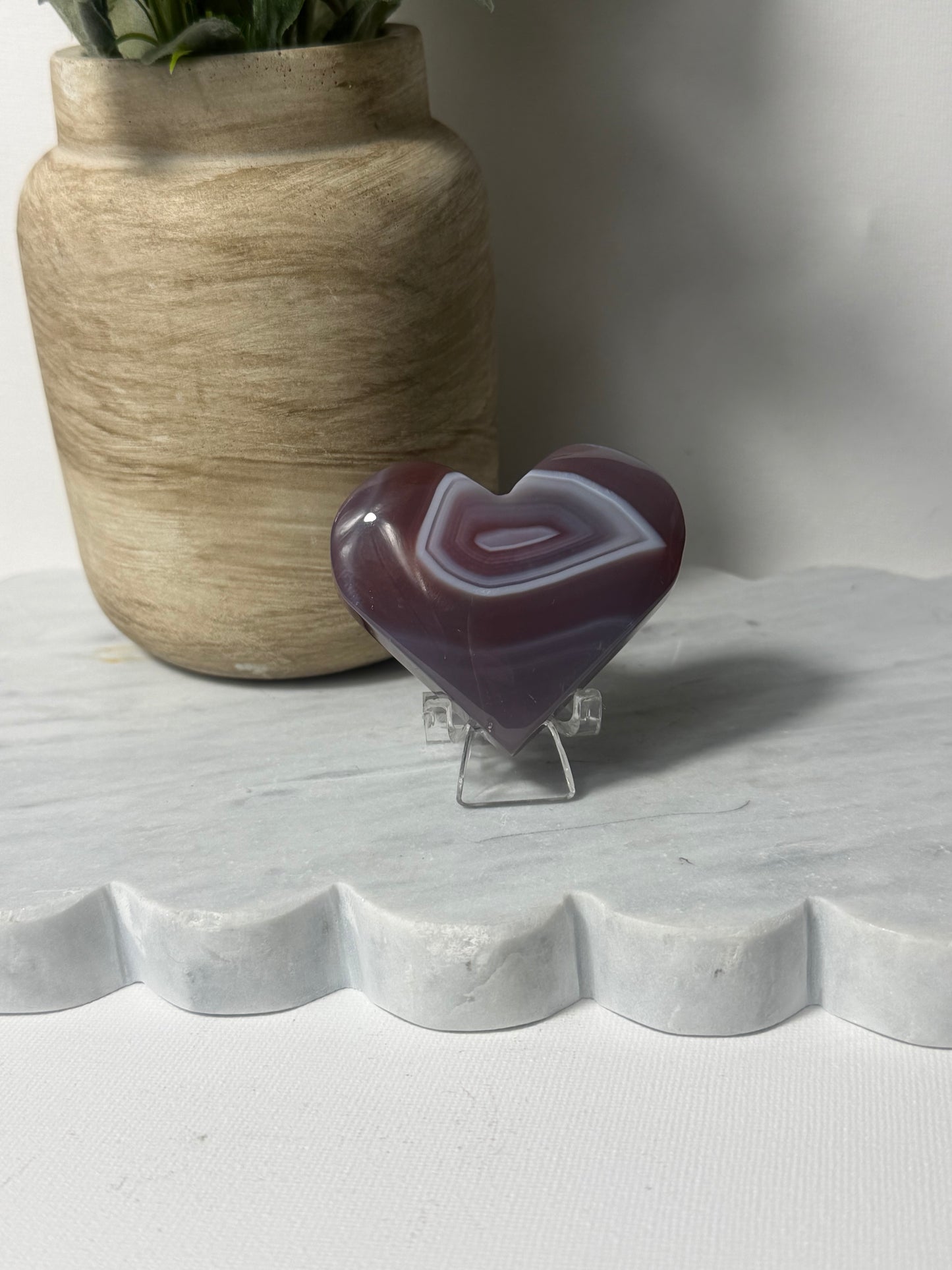 Mozambican Agate Heart