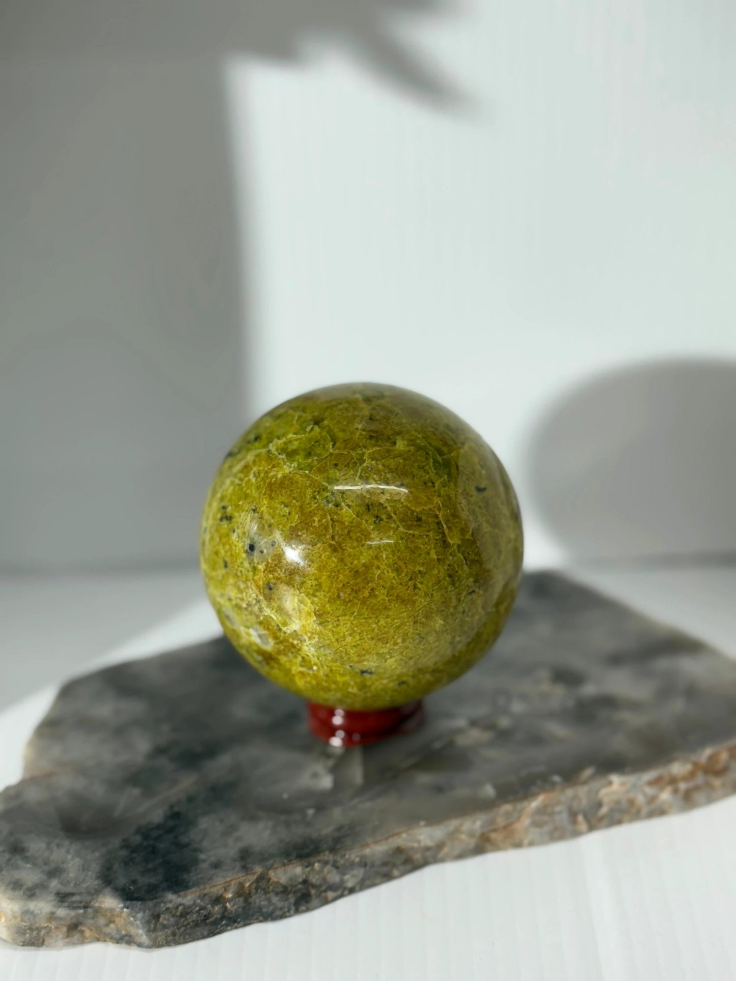 Green Opal Sphere by Heartstone Sanctuary