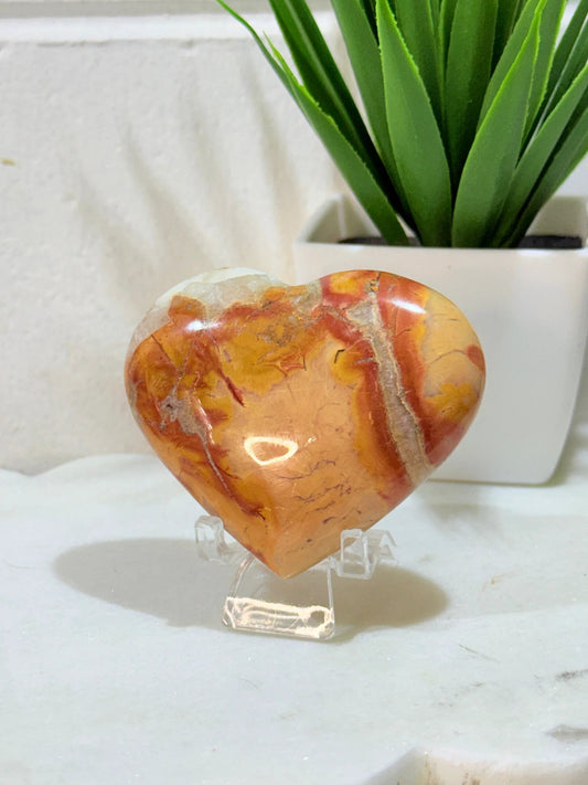 MaliganoJasper Heart - 111g - 6cm by Heartstone Sanctuary