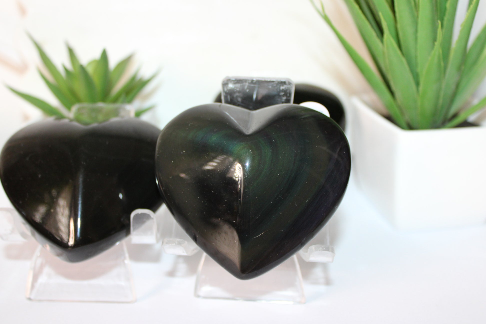 Rainbow Obsidian Heart | Protection & Emotional Healing Crystal by Heartstone Sanctuary