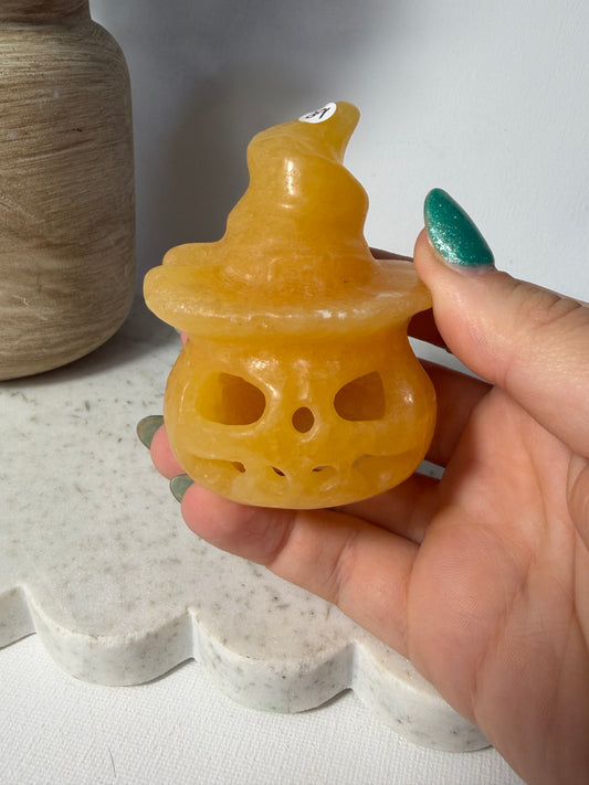 Orange Calcite Pumpkin