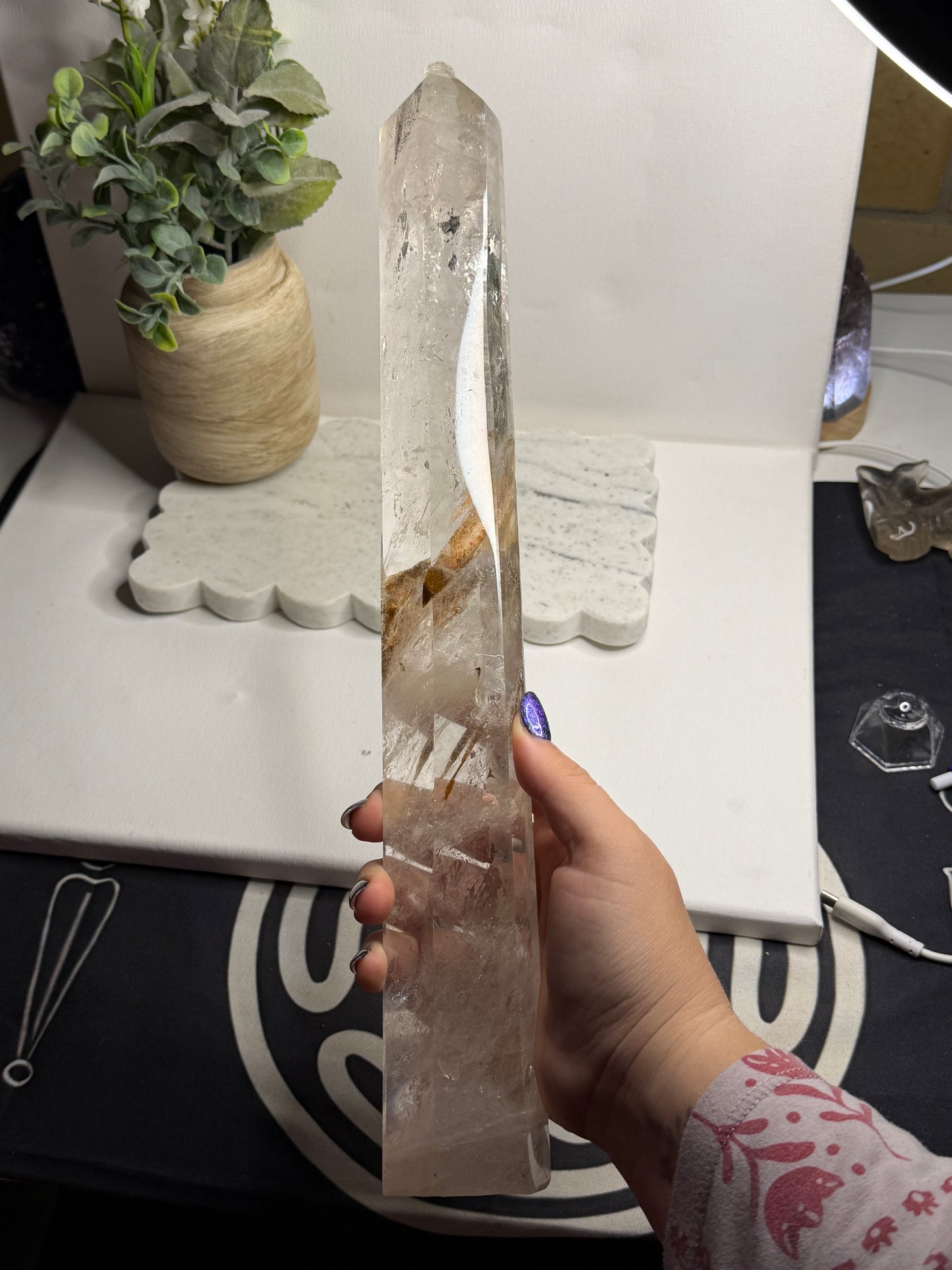 Clear Quartz Statement Tower