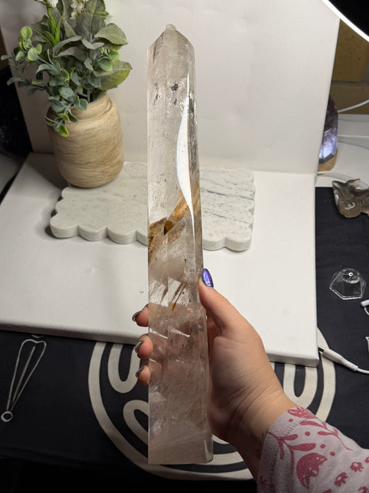 Clear Quartz Statement Tower