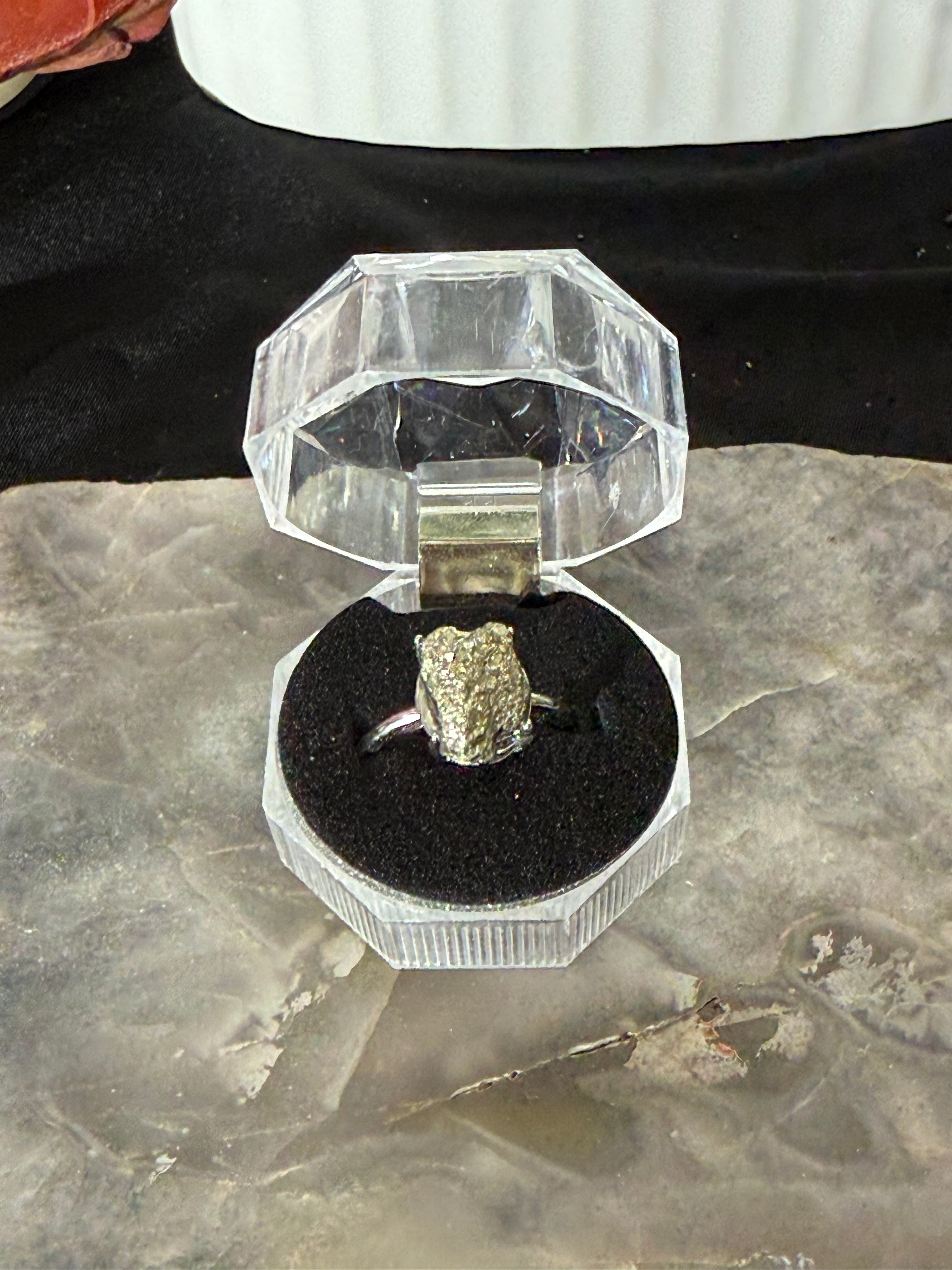 Pyrite Adjustable Ring