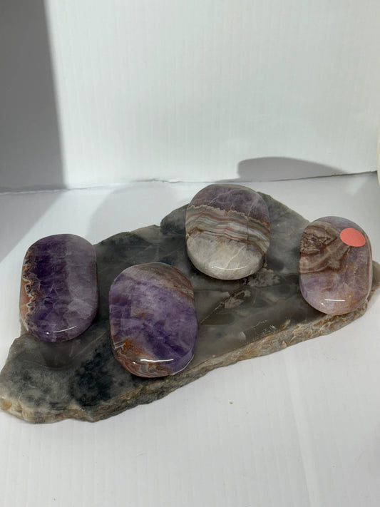 Amethyst Agate Stone, Purple Banded Quartz Geode Nodule For Jewelry Making And Craft Projects by Heartstone Sanctuary