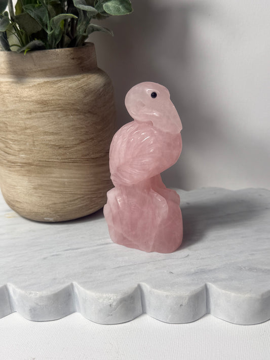 Rose Quartz Flamingo