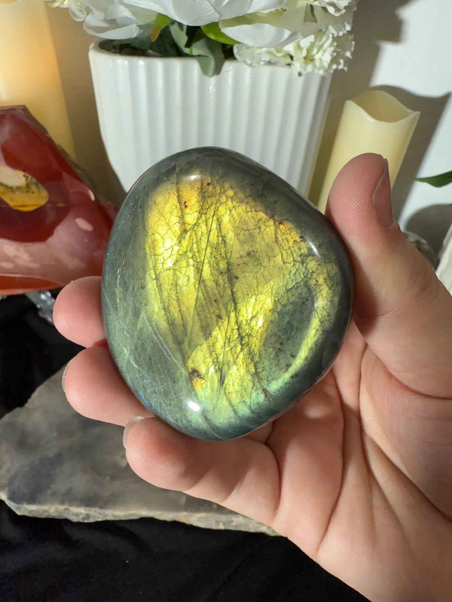 Labradorite Palm by Heartstone Sanctuary