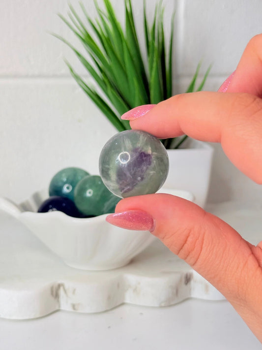 Fluorite Sphere - Small - Intuitively Selected by Heartstone Sanctuary