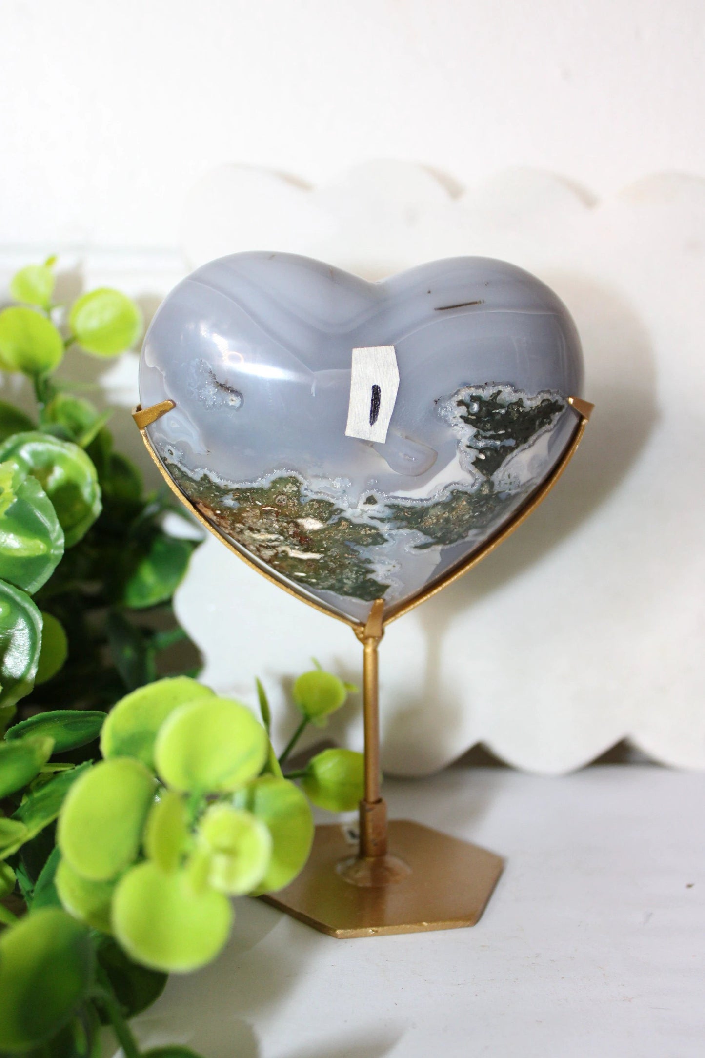 Moss Agate Heart by Heartstone Sanctuary
