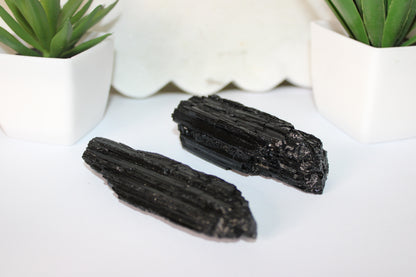 Black Tourmaline Crystal | Protection & Grounding Stone by Heartstone Sanctuary