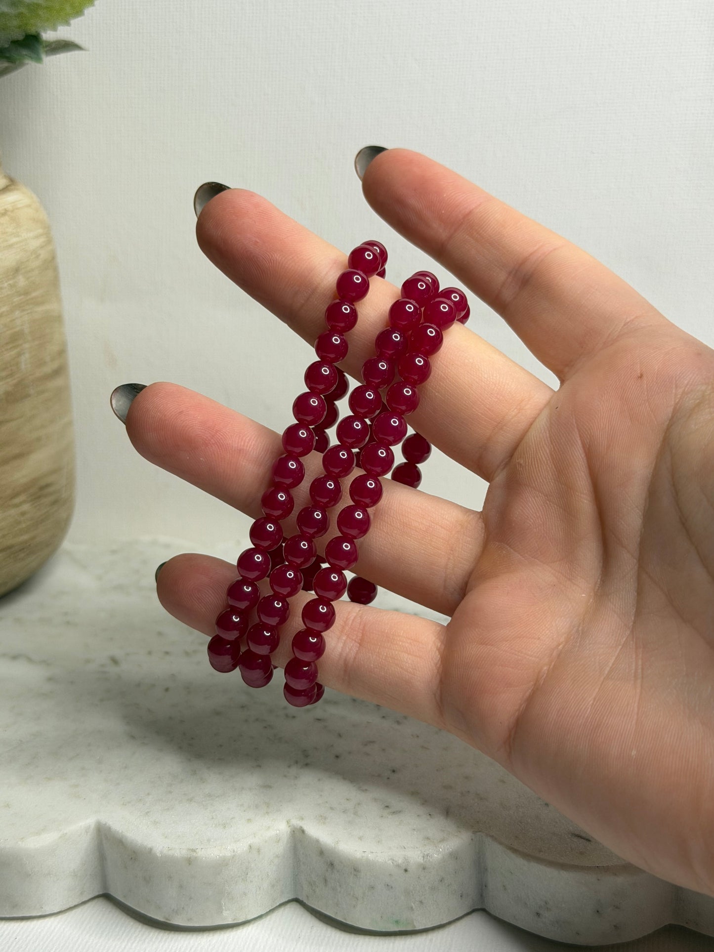 Ruby Bracelet 6mm