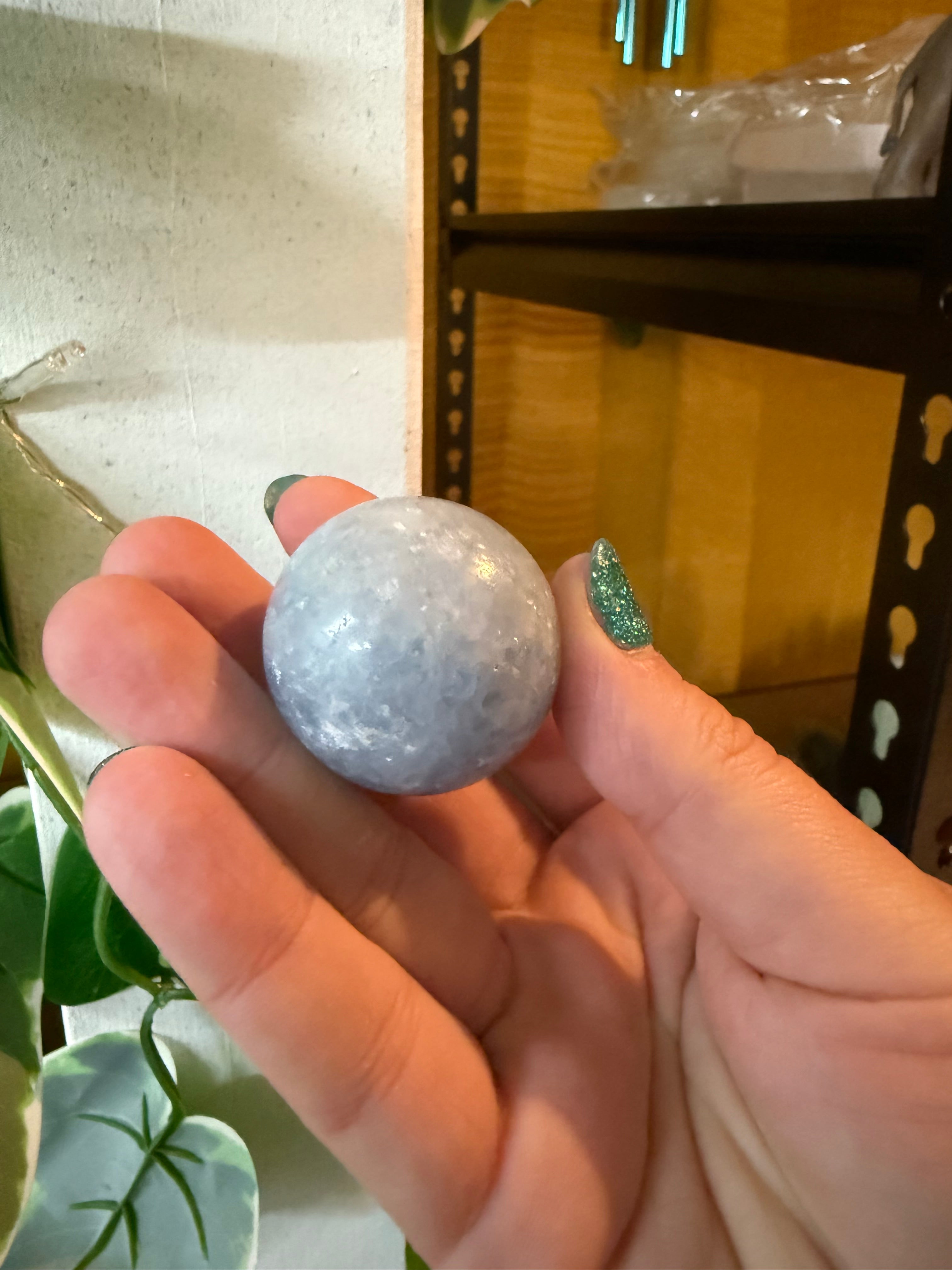 Blue Calcite Sphere