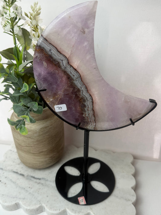 Amethyst Agate Moon