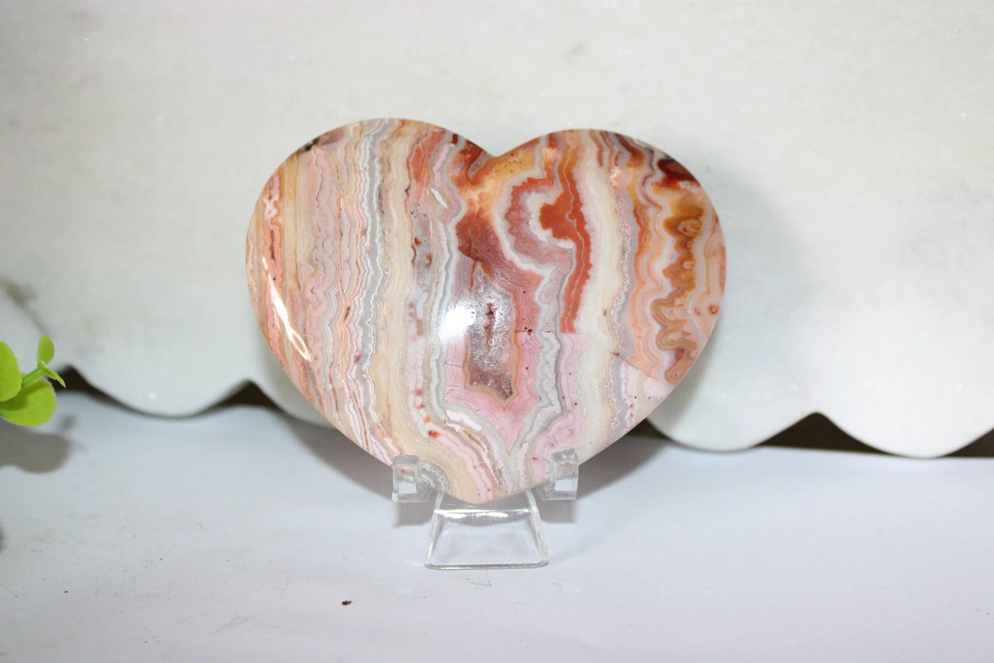 Crazy Lace Agate Heart by Heartstone Sanctuary