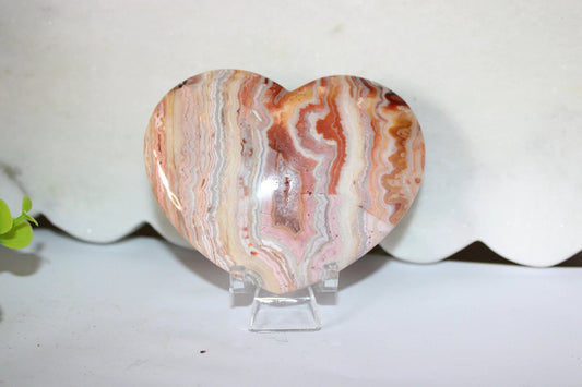 Crazy Lace Agate Heart by Heartstone Sanctuary