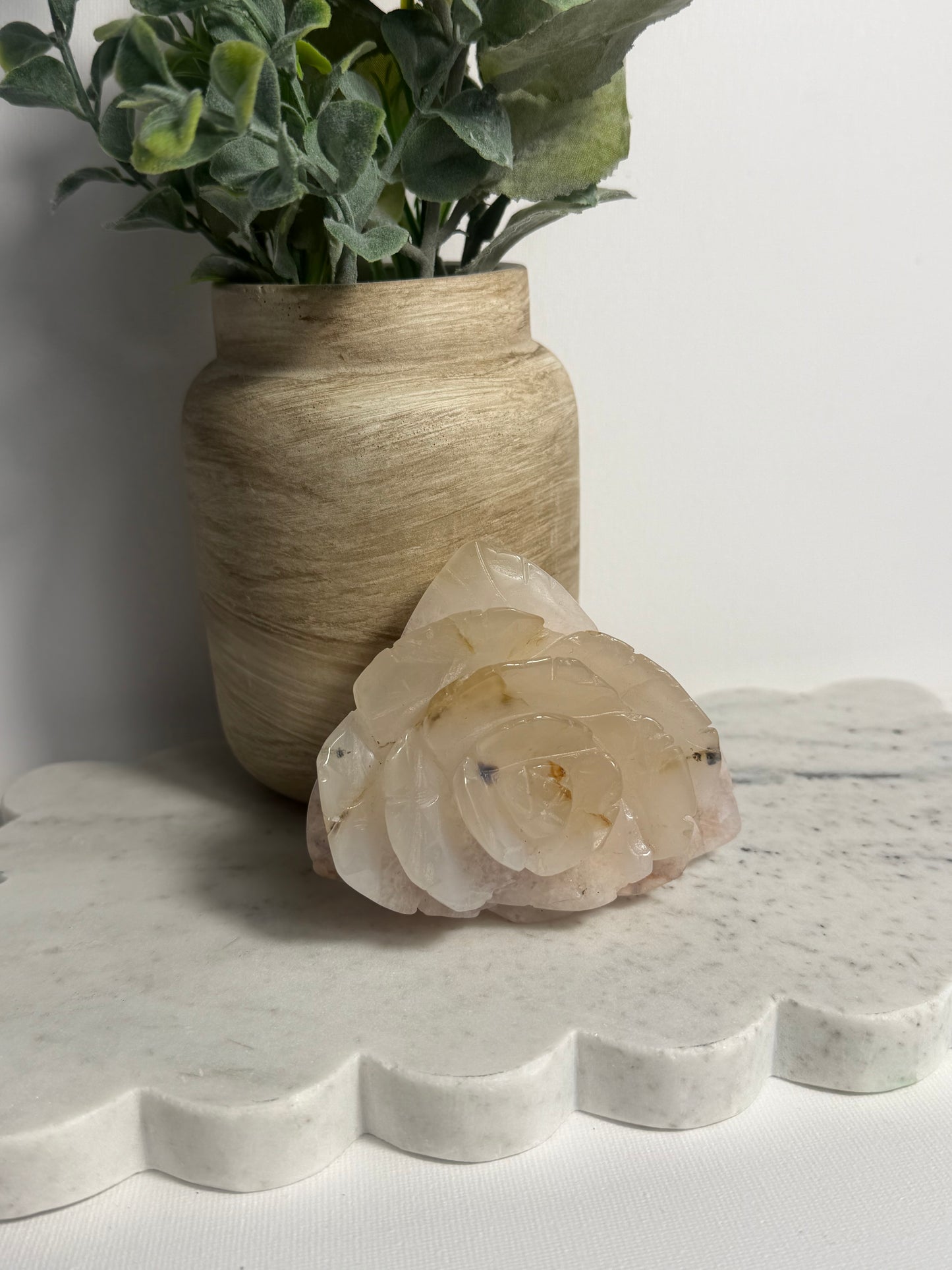 Flower Agate Heart