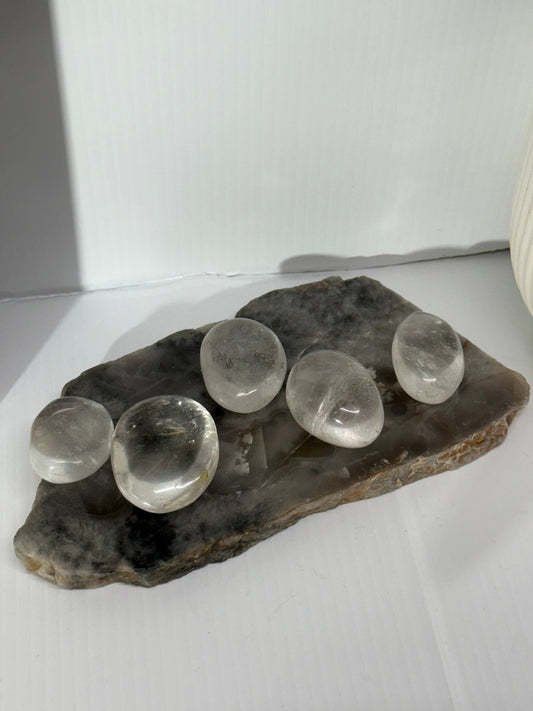 Clear Quartz Palm by Heartstone Sanctuary