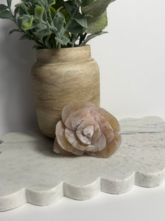 Flower Agate Heart