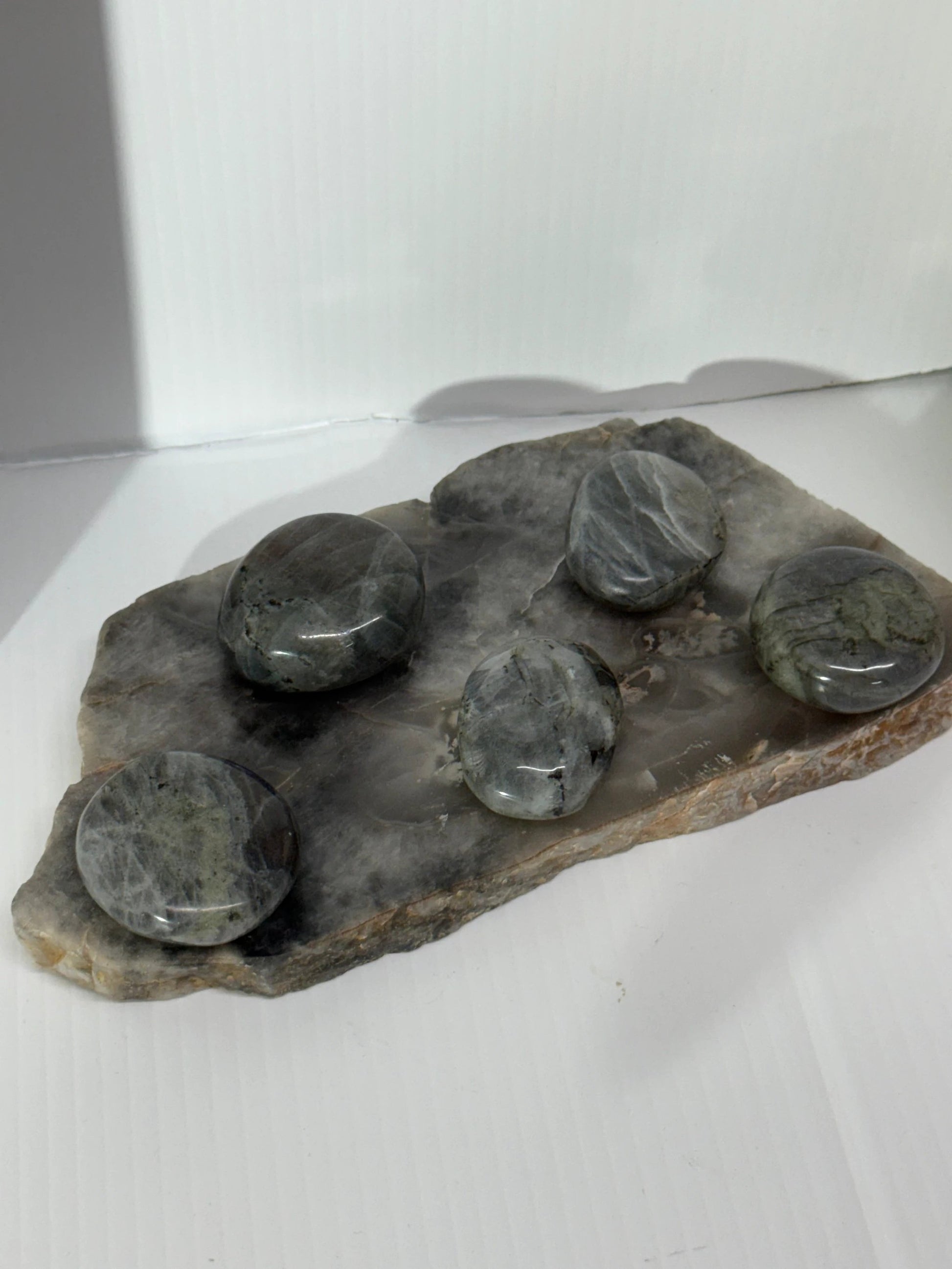 Labradorite small palms by Heartstone Sanctuary