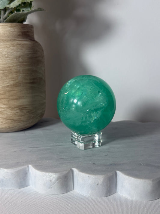 Teal Fluorite Sphere