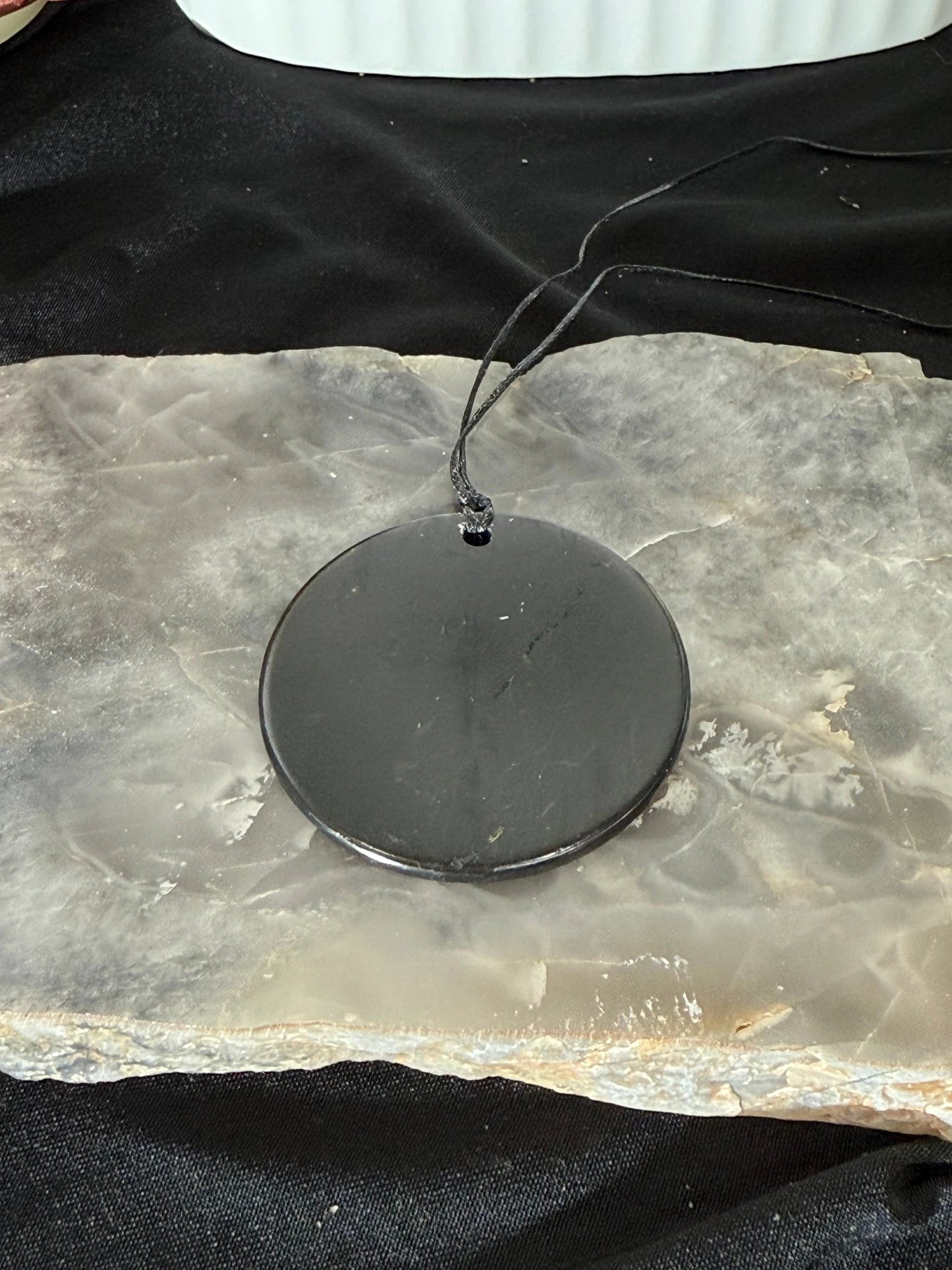 Shungite Pendant Necklace by Heartstone Sanctuary