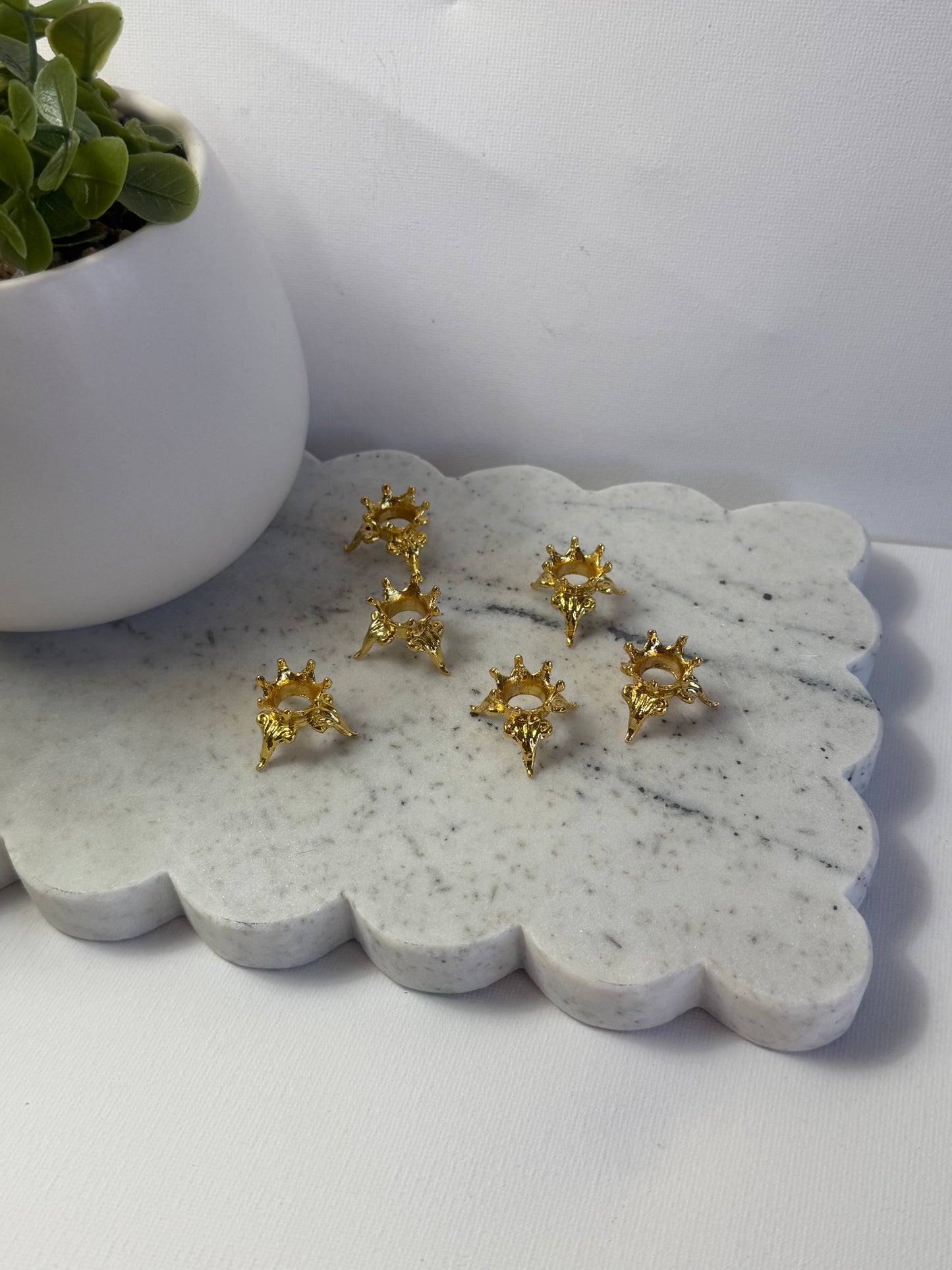 Gold Metal Sphere Stands