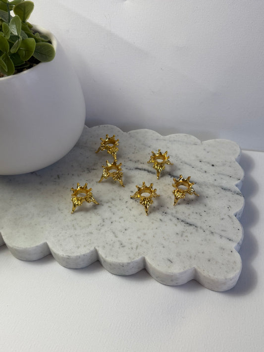 Gold Metal Sphere Stands