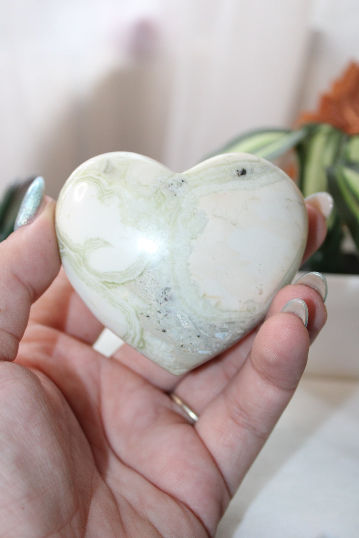 Green Maligano Jasper Heart - 188g by Heartstone Sanctuary