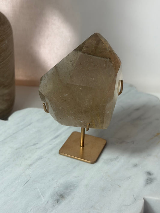 Smokey Rutile on Quartz