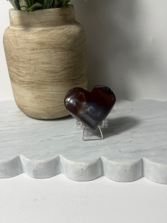 Mozambican Agate Heart