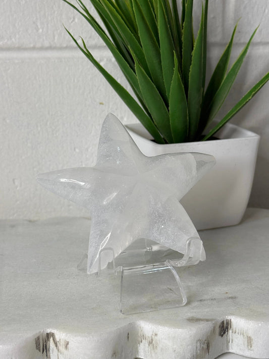 Selenite Star by Heartstone Sanctuary