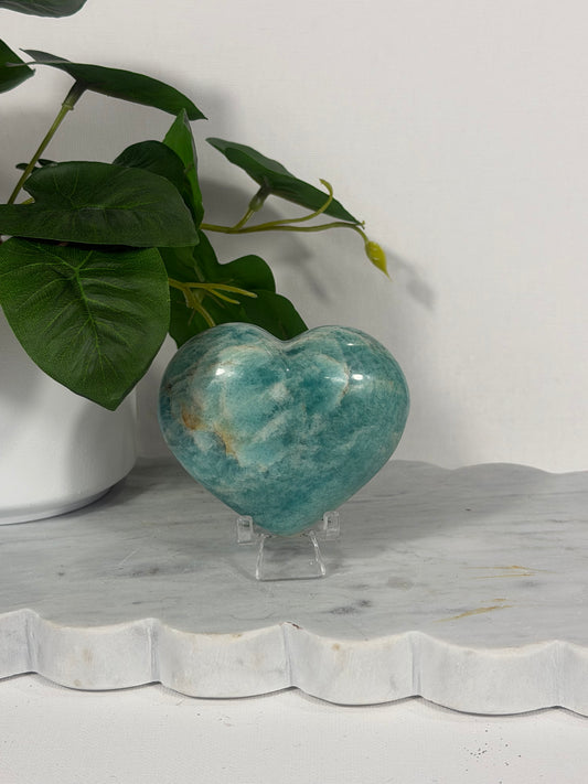 Amazonite Heart