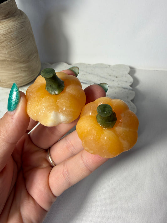 Orange Calcite Pumpkins