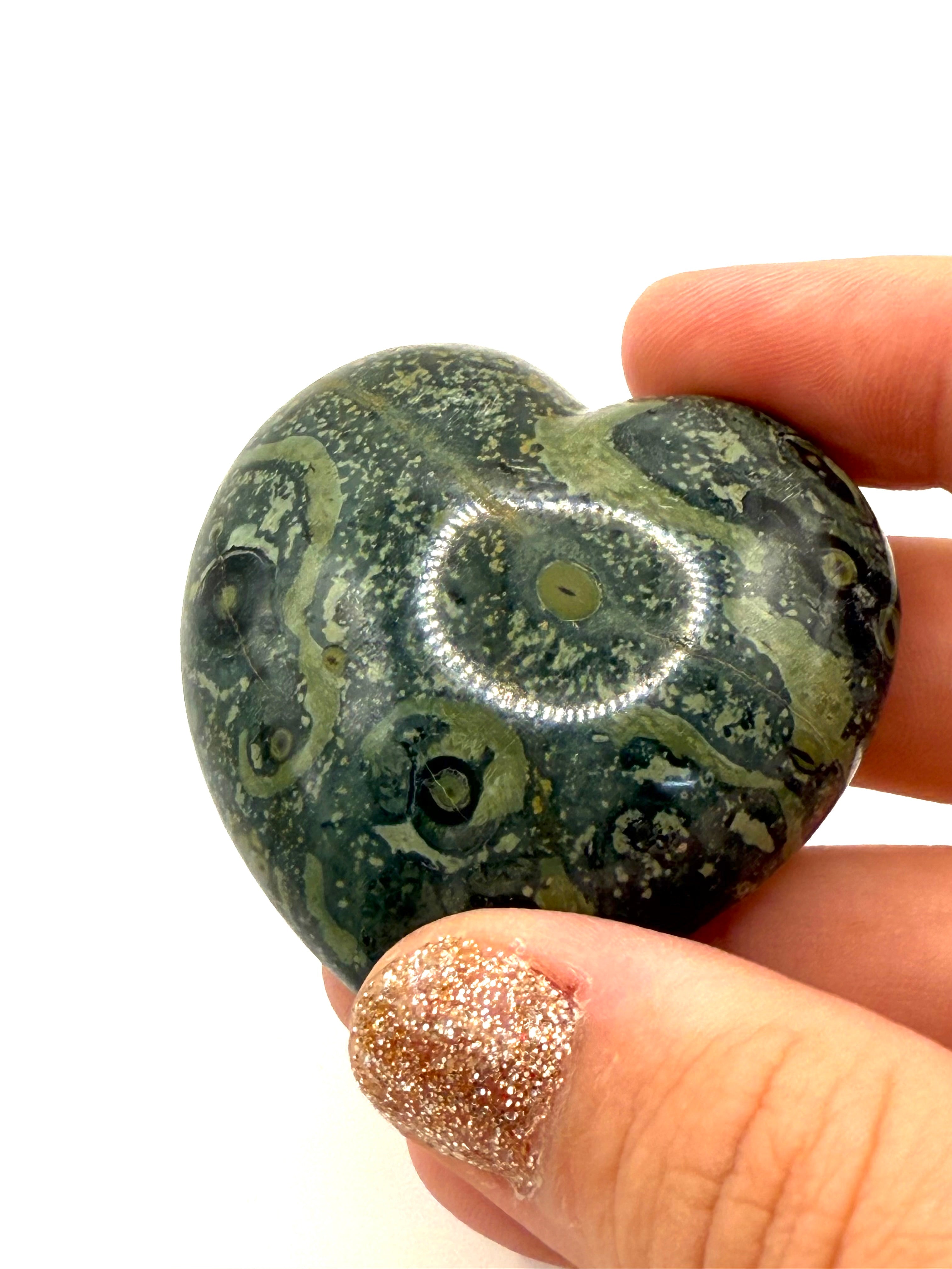 Kambaba Jasper heart - intuitively selected