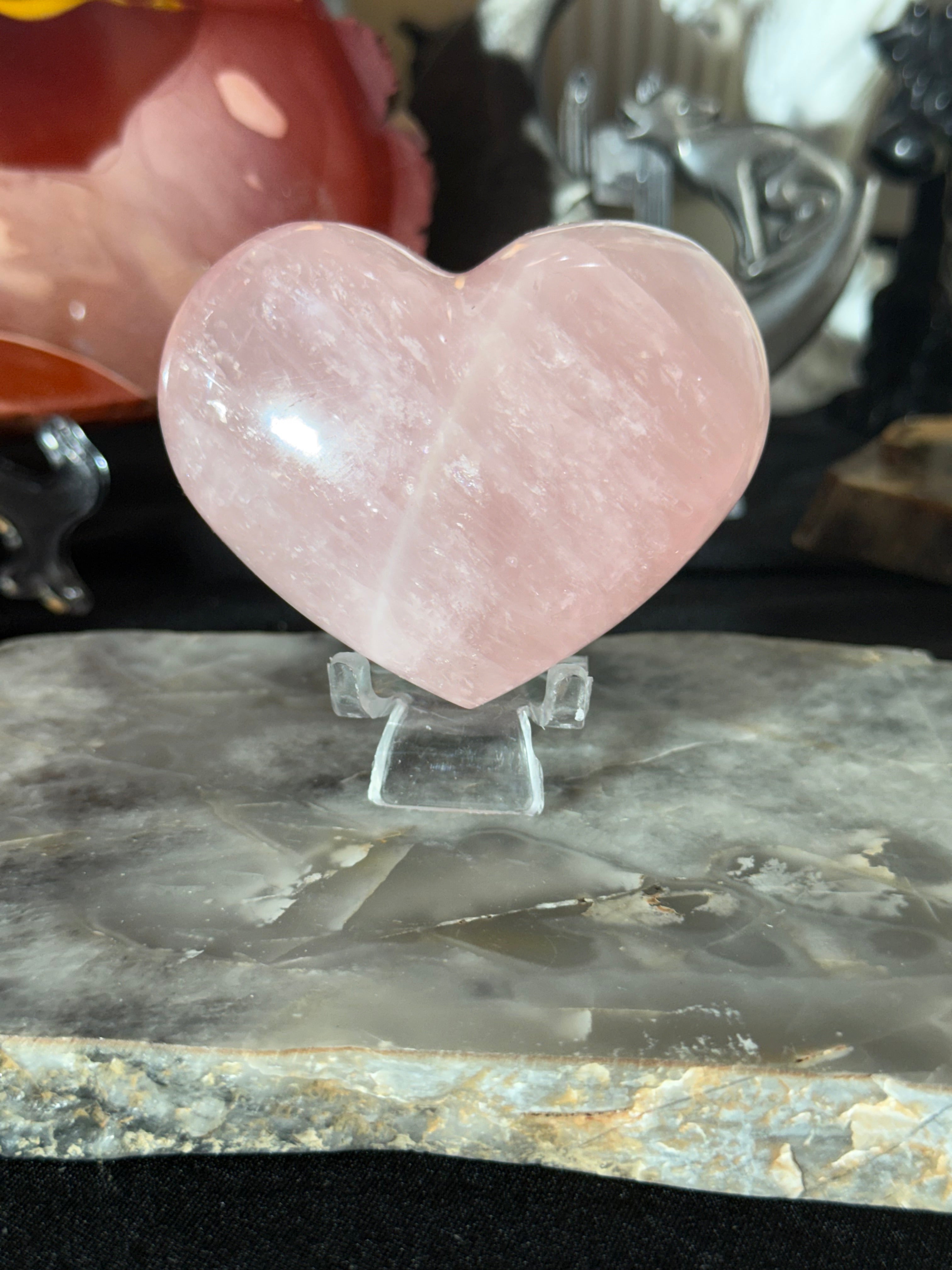 Rose Quartz Heart - 35A